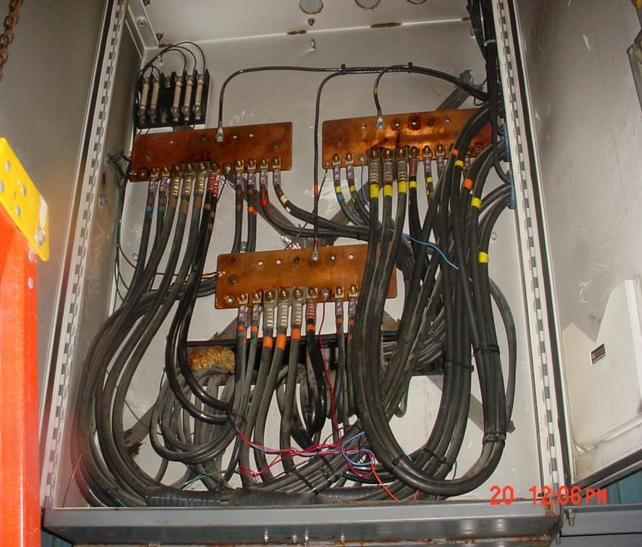 #3 wires tapped off of 1200A buss feeding 100amp panel - 95 feet