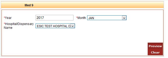 Med 9 Fill year from year text box and select month from dropdown list And