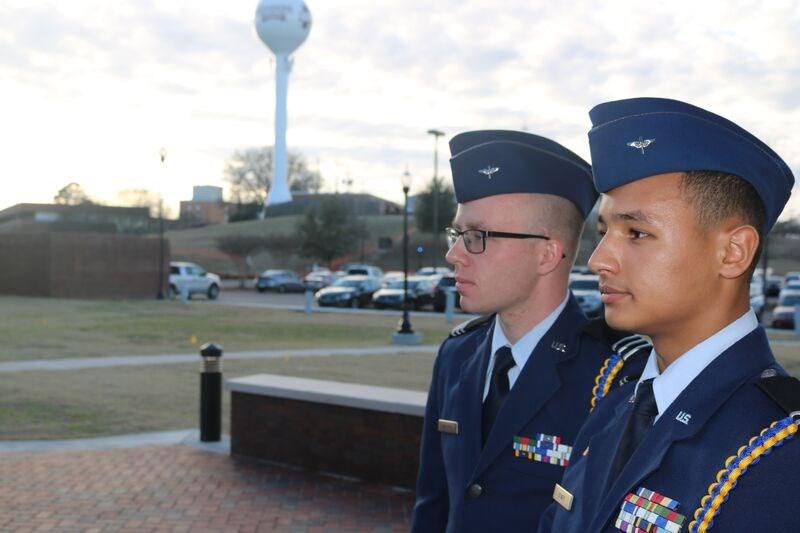 Males are not allowed to wear earrings in uniforms or at anytime that they are in the Detachment building.