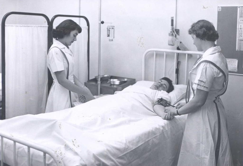 Next Decades Bring Growth 1948: A new wing was added increasing patient capacity to 108 beds and 24 bassinets.