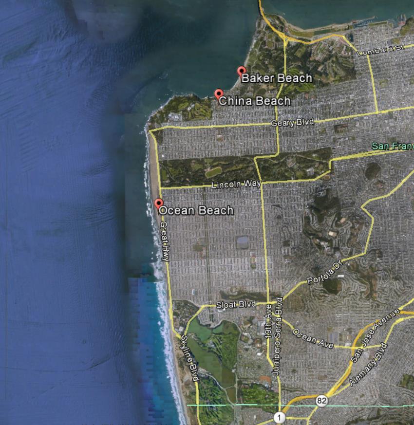 B-3 Evacuation Level Descriptions and Maps Level 1 Evacuation Maps CCSF West Pacific Ocean Side Level 1 ADVISORY: Evacuate beaches, harbor