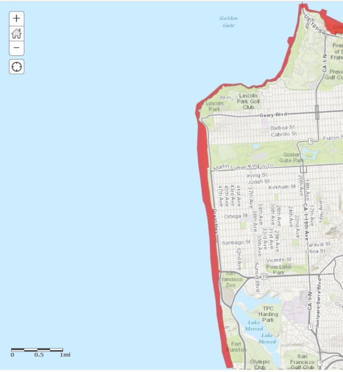 Level 3 Evacuation Maps CCSF West Pacific Ocean side Sources: Cal OES, CGS,