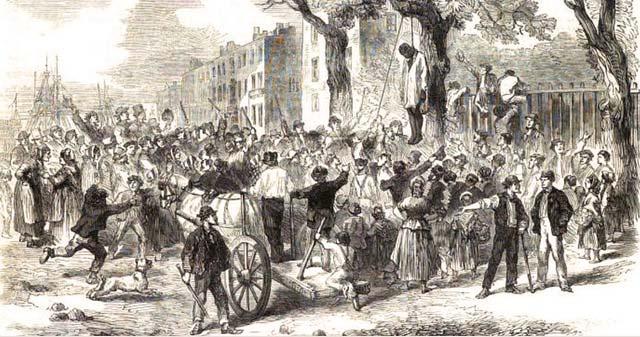 NYC Draft Riots (1863) Anger over the draft led to four days of riots Union army had to be sent in to