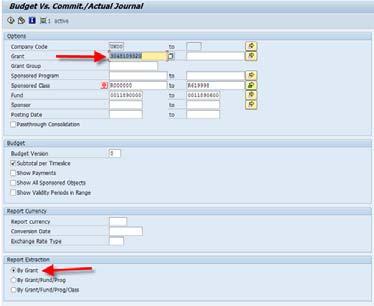 Number and Execute Select By Grant for Report