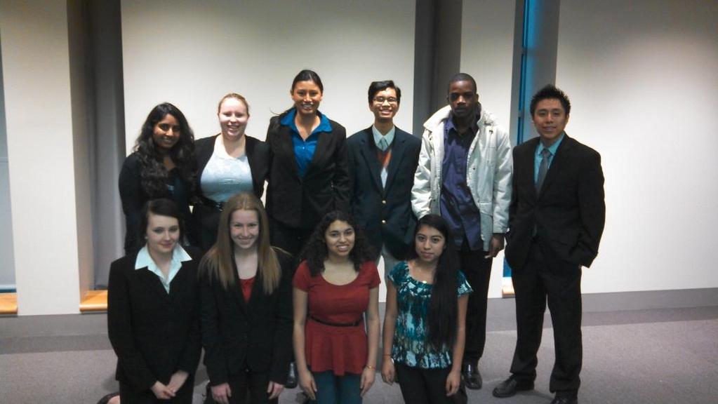 Rotary Speech Contest These 10 high school speech contestants came from South Side & Canterbury High Schools.