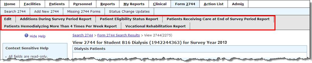 Errors you may see: The Total number of patients (field 26) must equal the sum of the patients receiving care at the beginning of the survey period (field 03) plus the additions during the survey