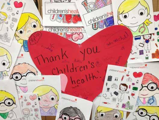 Dear Children s Health, Thank you so much for the box of supplies! Valley Ridge Elementary just loves receiving the box of goodies. The students really enjoy the coloring pages.