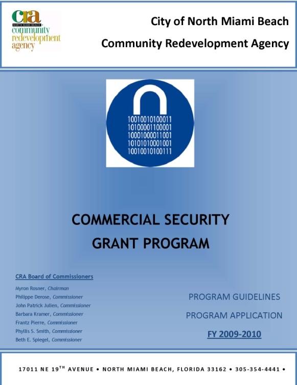 Commercial Security Grant Program, the