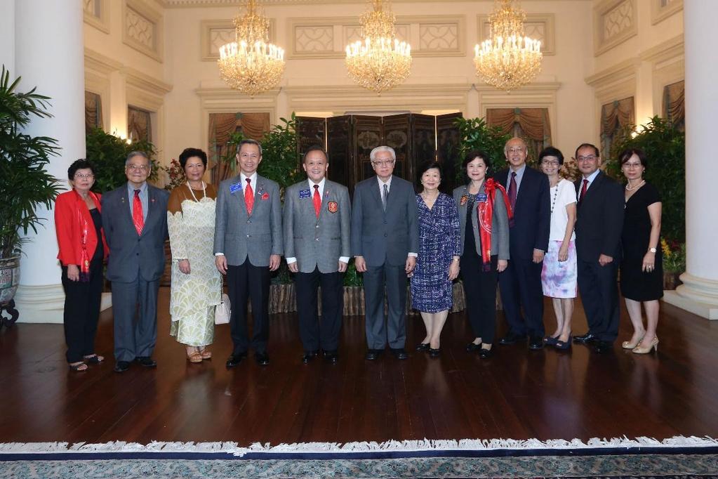 A courtesy call on H.E. President Tony Tan. Thanks to PDG Chew Ghim Bok for making the arrangements.