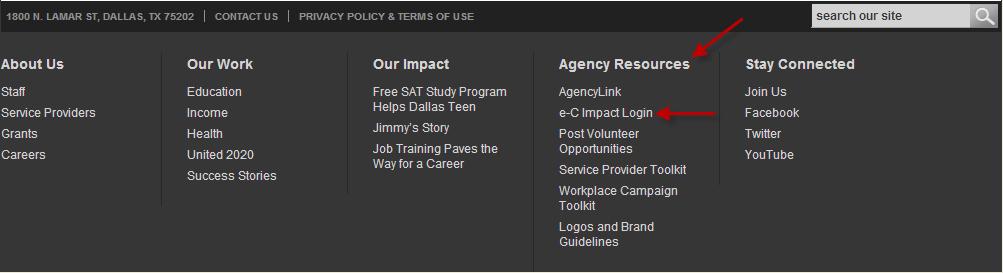 On the UWMD webpage, look for e-c Impact under
