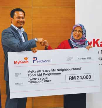 ciaries in 200 schools. To-date, more that RM 180 million worth of aid have been channeled to targeted benefi ciaries using the MyKasih cashless payment system.
