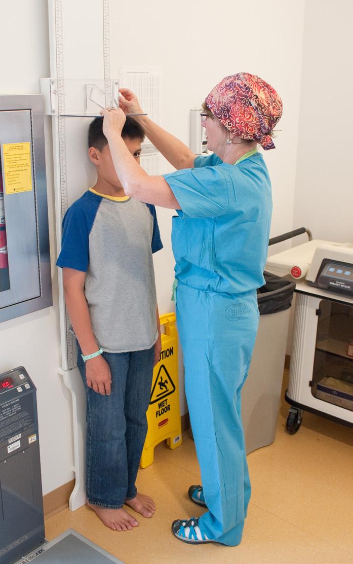 Your nurse will: Measure how tall
