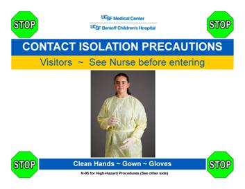 Infection Control Transmission-based Precautions CONTACT PRECAUTIONS Draining wounds Diarrhea of unknown origin C.