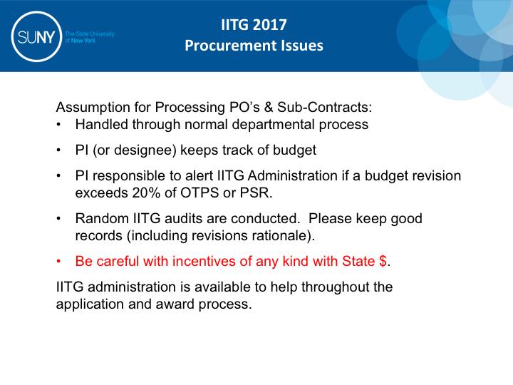 You are able to make budget revisions post award, but need to request permission if a revision exceeds 20% of the total funding request within the OTPS or PSR category.