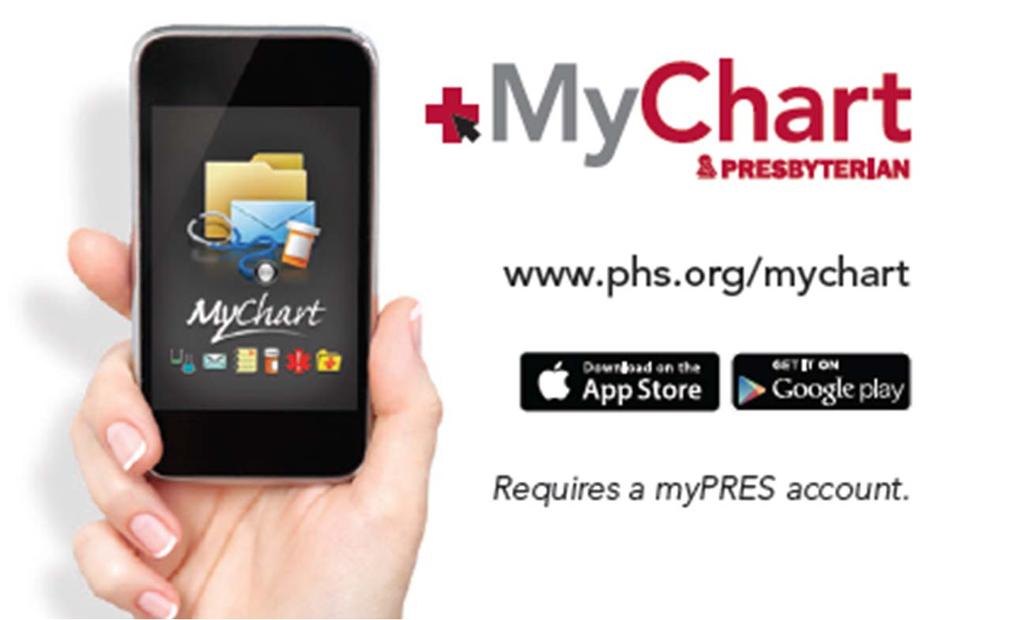 Be a part of your care team. Sign up for MyChart. Presbyterian Medical Group patients have secure online access to their Presbyterian electronic health records with an activated MyChart account.