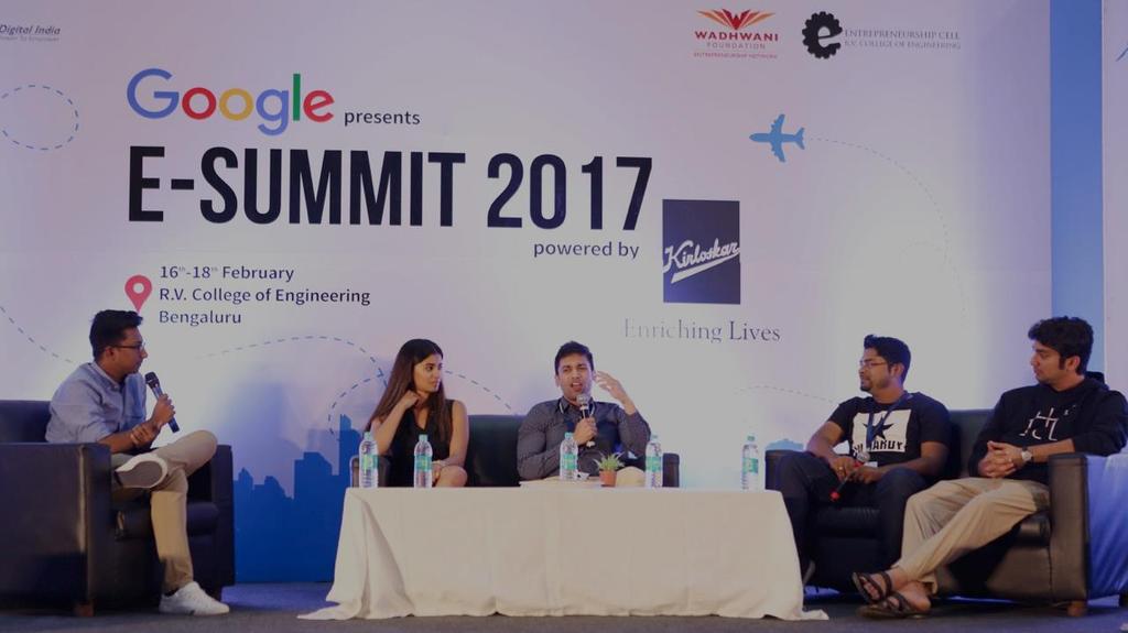 Embark Start-Up Bootcamp E-Summit BEC Experior E-Summit is typically a 3-day mega event hosted by the Entrepreneurship Cell at RVCE, Bengaluru.