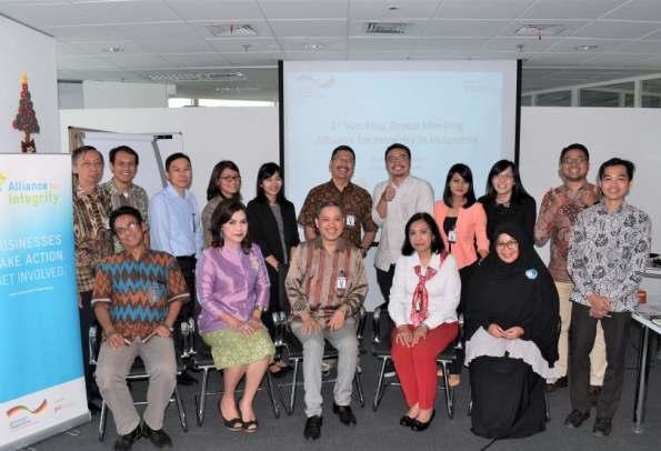 working group meeting of the alliance for integrity jakarta, 15 december 2016 The Alliance for Integrity convened its rst Working Group meeting at the GIZ Of ce, Jakarta in Indonesia.