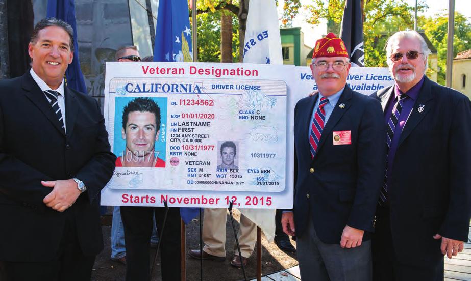 2018 Annual Report and Directory VETERANS DESIGNATION ON THE CALIFORNIA S DRIVERS LICENSE An Unqualified Success Story Nearly 18,000 more of California s 1.