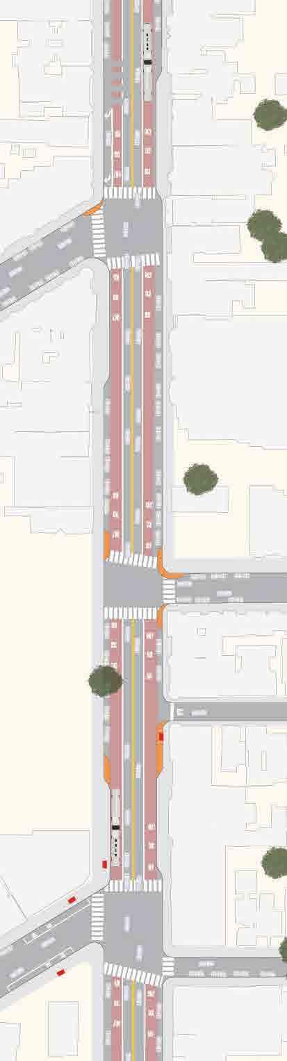 Proposal Detail: 29th to 30th on Mission from César Chávez St to Randall St Remove Stops on Mission at 29th St Extend Transit Bulbs on Mission at 30th St Painted Safety Zone & Ped Bulb at Virginia