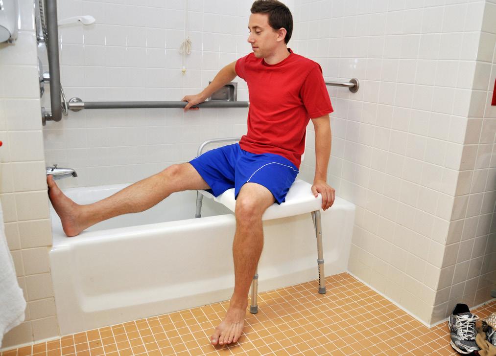 Tub / Shower Transfer: Unassisted Precautions Check with