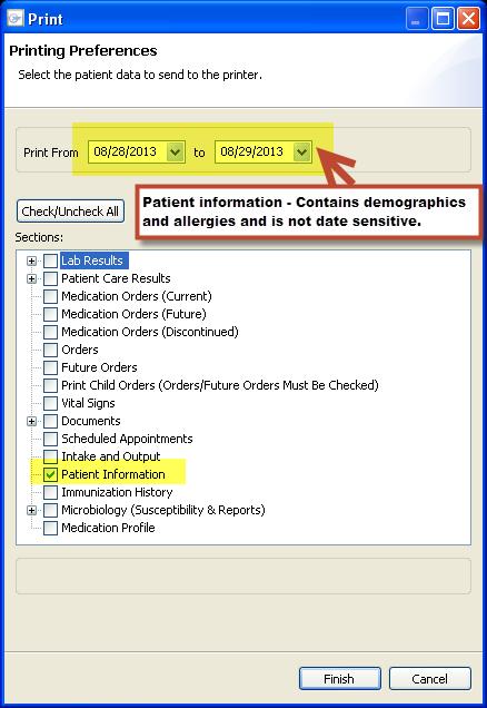The yellow copy of the Allergy Record form with any additions and/or changes will need to be provided to Pharmacy. 3.
