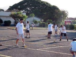 We also participated for the first time in the Hawaii Jaycees Adopt-A-School Day program.