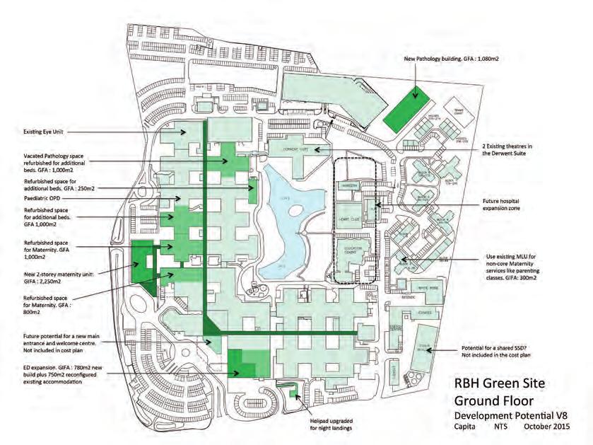 5.3 DMBC IMPLEMENTATION OF RECOMMENDATIONS Major Emergency Hospital Site Plan Bournemouth Hospital Please note that the following highlights for reconfiguring Royal Bournemouth Hospital to a Major
