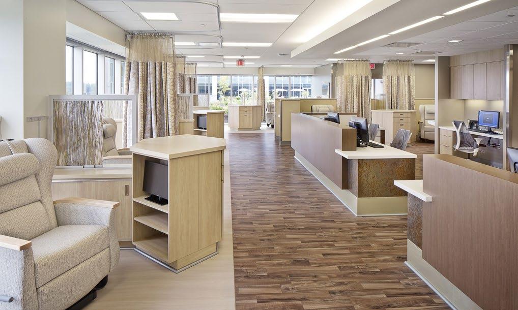Allegheny Health Network, Wexford Health + Wellness Pavilion Tactic 3: Designating Key Nursing Roles Nurses are critical to the ongoing efficiency of an infusion clinic.