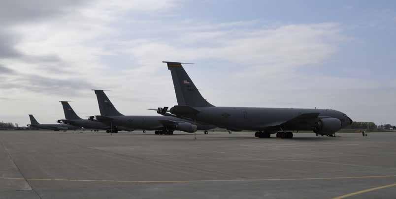 KC-135R Aircraft Data Aircraft Assigned 8 Primary Function Contractor Power Plant Thrust Length Height Wingspan Aerial Refueling Boeing Military Airplanes (4) CFM-International F108-DF-100 turbofans