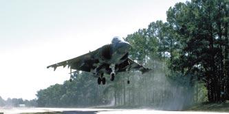 AV-8B HARRIER PILOT The AV-8 Harrier is a vertical/short take-off and landing (VSTOL) aircraft that can take off and land on a variety of ships, expeditionary airfields, and forward landing sites,