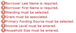 Co-Borrower (s) Optional, if entered must have First and Last Name