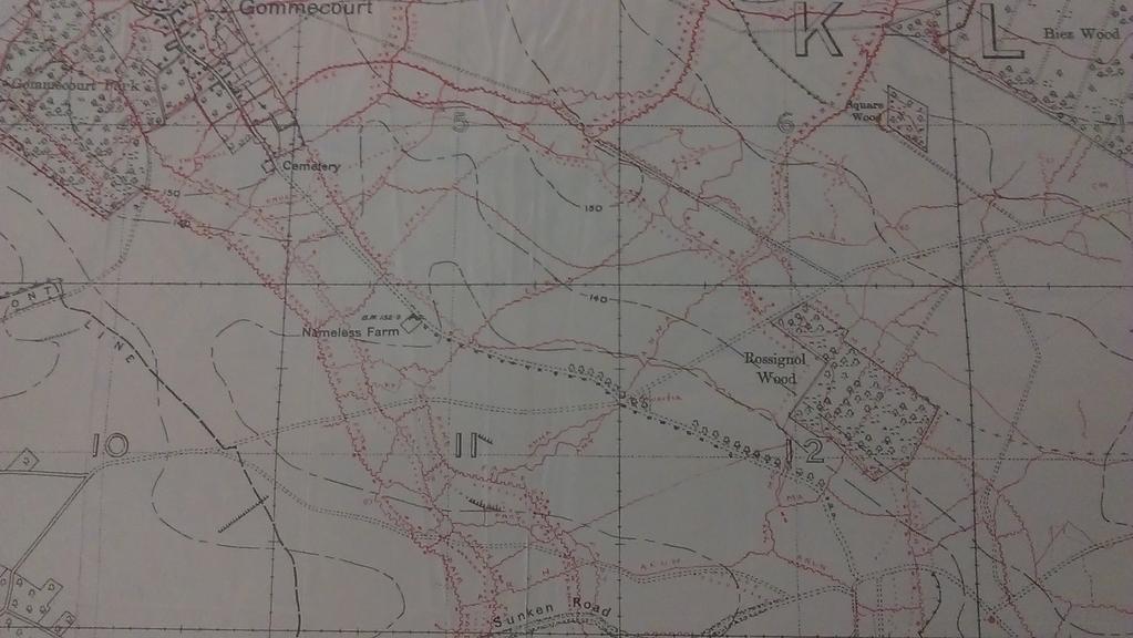 Trench Map showing