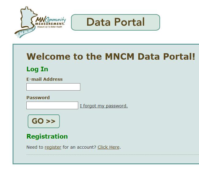 Appendix C: Accessing and Navigating the MNCM Data Portal To request a User account in the MNCM Data Portal: 1.