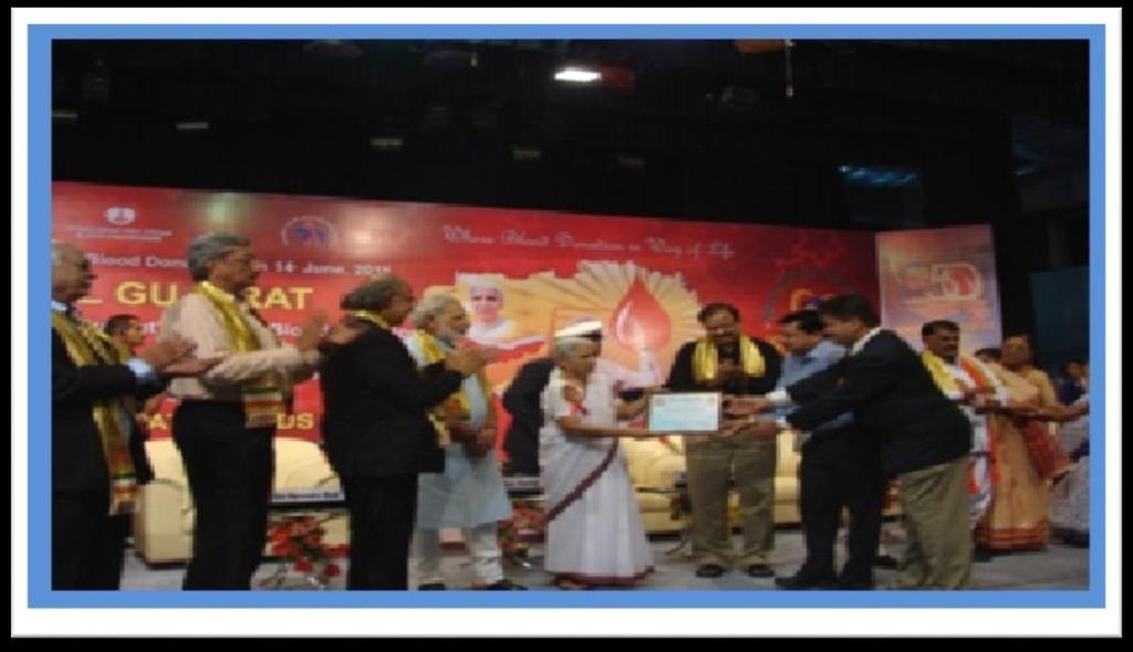 Sherdil Gujarat Award -2011 Gujarat Technological University, Ahmedabad was awarded for outstanding work in the area of blood donation in a state level function organized by Indian Red Cross Society.