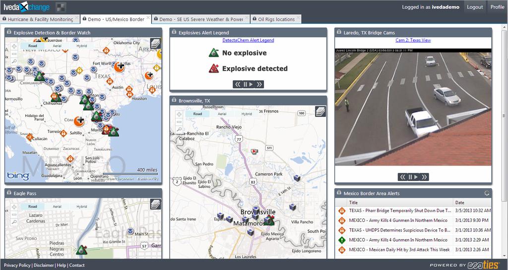 Data feeds available as overlays on the map gadget include: NOAA Weather Alerts USGS Earthquake and