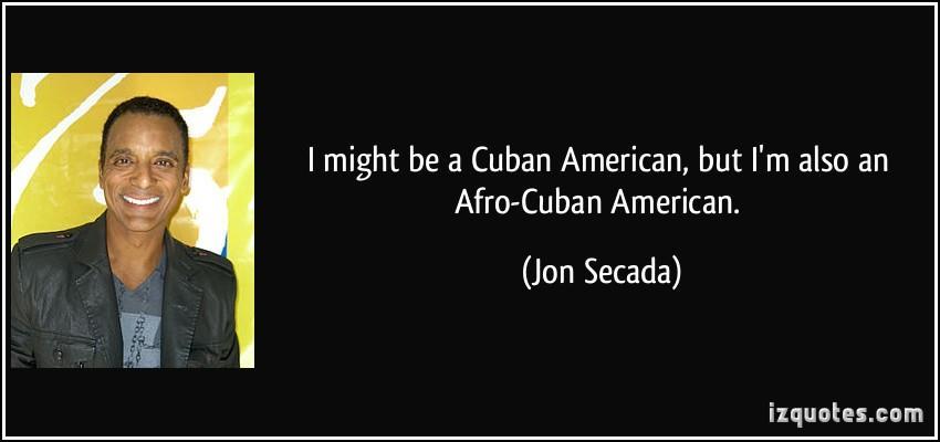 Jon Secada, Afro-Cuban American singer and songwriter, on his full identity.