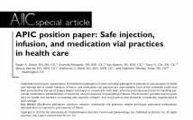 Need More Information on Safe Injection Practices? Safe Injection Practices Coalition oneandonlycampaign.