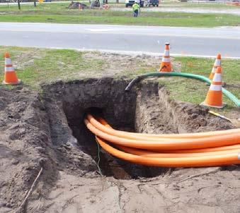 commercial installations, including trenching,