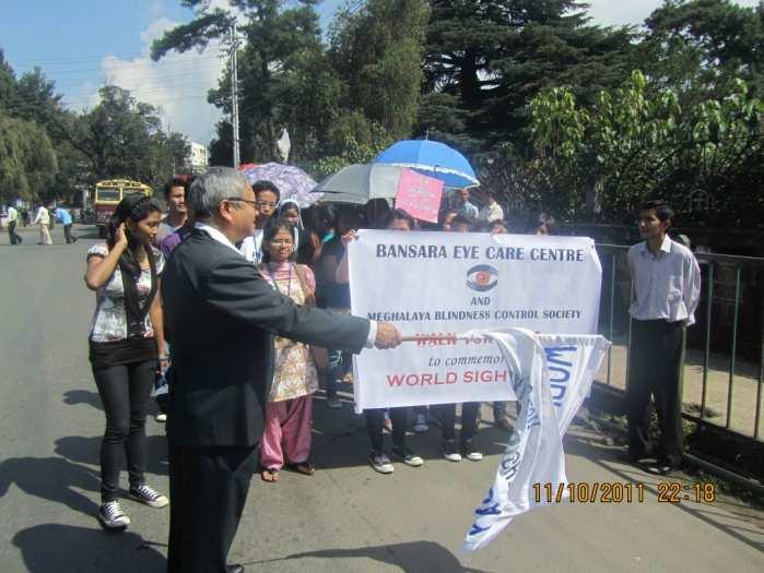 SHILLONG We organised a march on the 12th of October 2011 across the city along with the Meghalaya Blindness