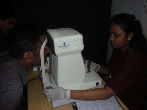 evaluation, fundus photography, IOP check, direct