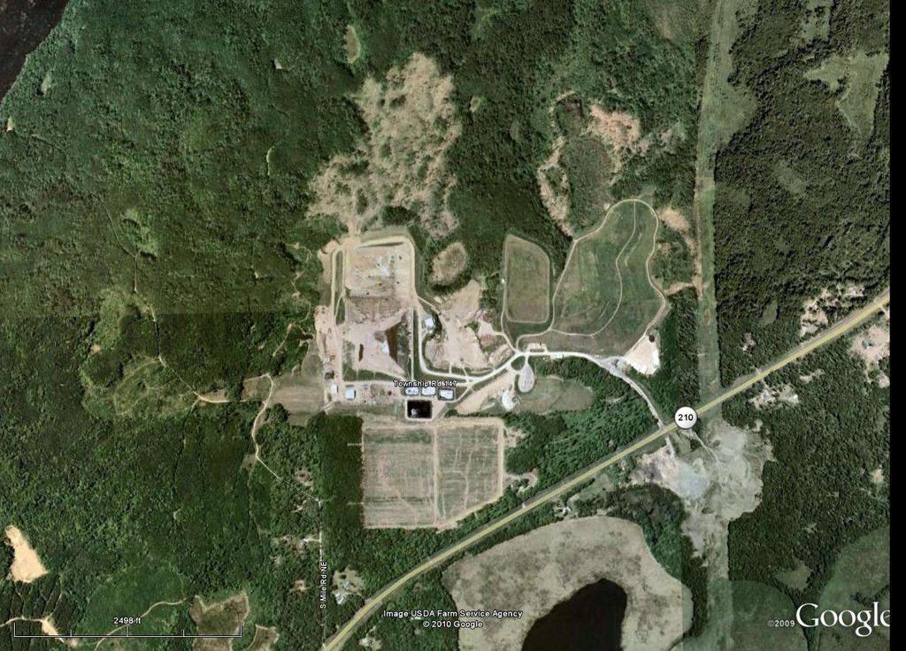 Background History MSW Landfill Land application Closed, Lined Paper Mill Waste Monofill Closed, Unlined MSW Landfill Recirc pilot program, first in the state to be fully permitted?