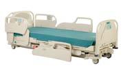 hospital bed has a low resting