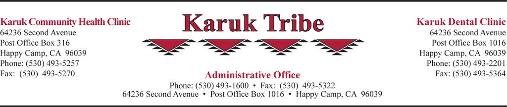 Vacancy Announcement Title: Reports To: Location: Salary: Classification: Mental Health Therapist Intern Karuk Child and Family Services Director or Designate Happy Camp/Yreka/Orleans $21.00 - $25.