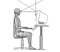 the VDT operator may adopt a poor posture while trying to reduce the glare by changing his or her orientation to the screen. This may result in neck and back pain.