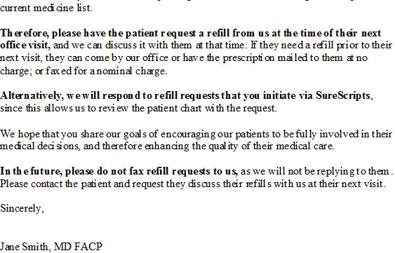Save Even More Time Stop faxes from Pharmacies Fax refill requests lower efficiency & productivity Insist that pharmacies only submit refill