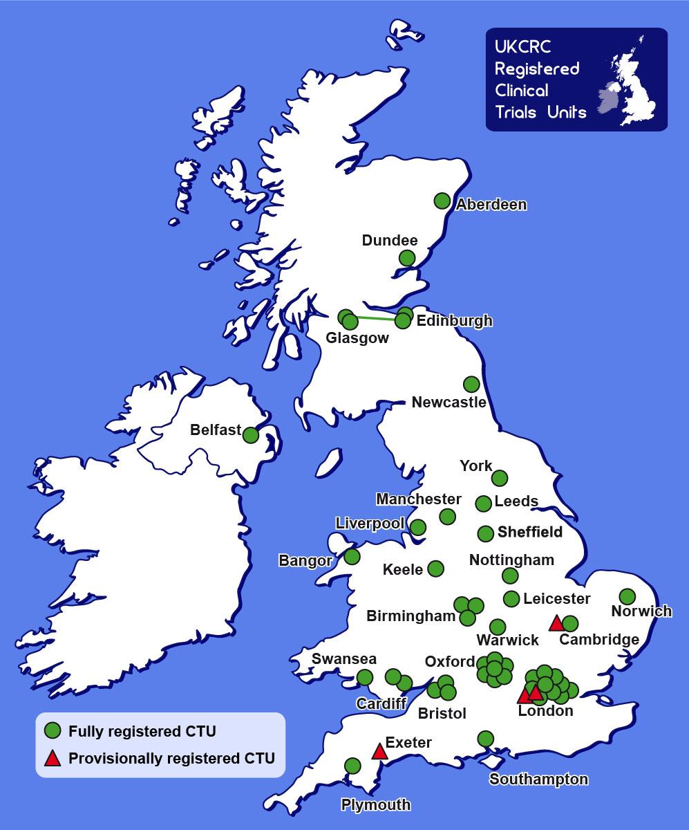 Figure 1: Map of UK Clinical Research