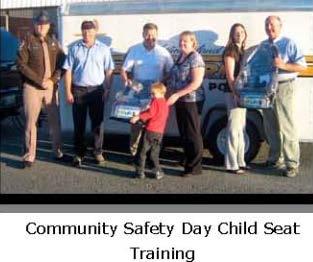 installation events to local organizations within the community. The Westmoreland County Sheriff s Office will maintain a certified child safety seat specialist.