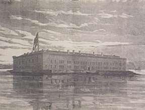 Fort Sumter, located in the harbor of