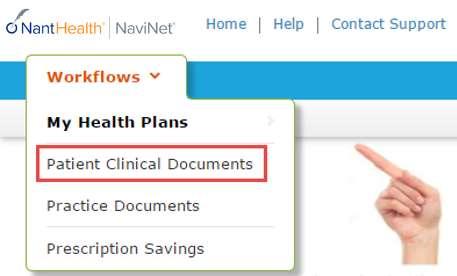 Alternative Workflow Patient Clinical Documents About Workflows Practice Documents vs.