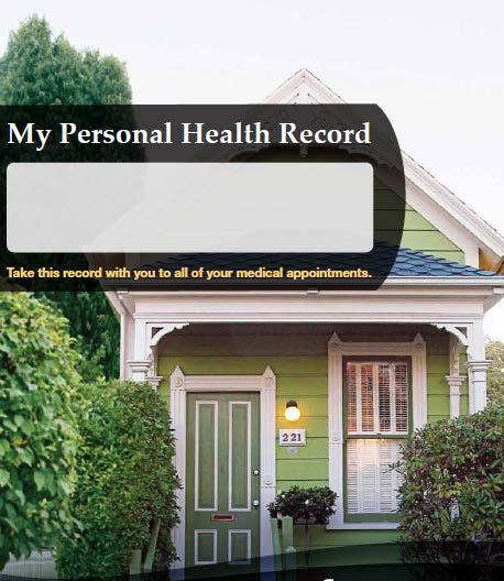 MY Personal Health Record (PHR) Record belongs to patient and they are asked to be